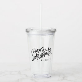 Chaos-coördinator Acryl Drinkbeker