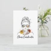 Chaos Coordinator Bedankkaart (Staand voorkant)