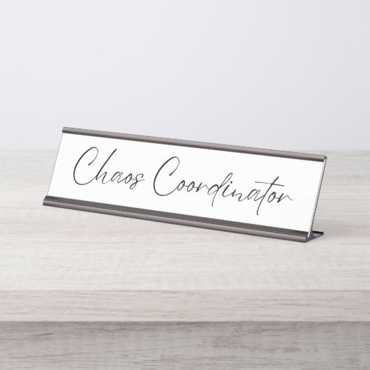 Chaos-coördinator Bureau Naambordje (Voorkant)