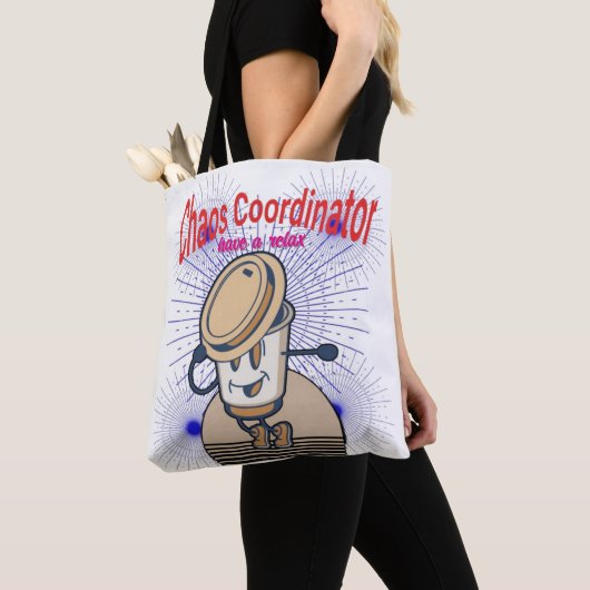 Chaos Coordinator Canvas tas – herbruikbare Funny (Dichtbij)