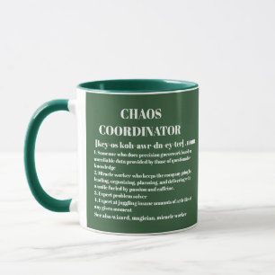 Chaos Coordinator Definition Foto Kantoor Medewerk Mok