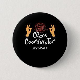 Chaos Coordinator Docent Docent Ronde Button 5,7 Cm