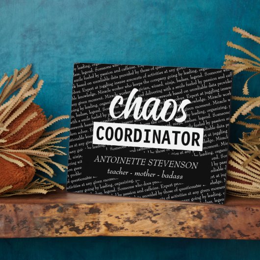 Chaos-coördinator Fotoplaat (Zijkant)