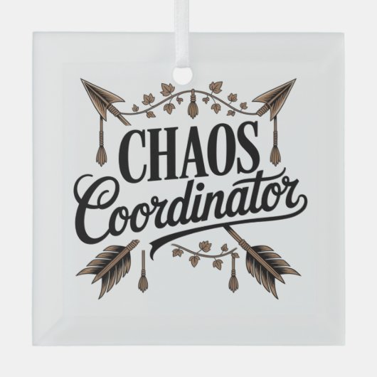 Chaos Coordinator Glas Ornament (Voorkant)
