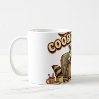 Chaos Coördinator Grappige Overwerkte Wasbeer Koffiemok