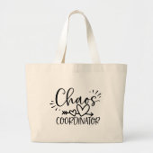 Chaos-coördinator Grote Tote Bag (Voorkant)
