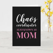 Chaos Coordinator kent ook mam Moederdag Kaart (Gele Bloem)