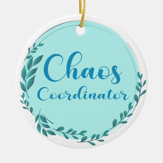 Chaos-coördinator Keramisch Ornament (Voorkant)