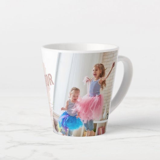 Chaos Coordinator Kinder Foto Abstracte Latte Mok (Rechterhoek)