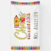 Chaos Coordinator Leerleraar Poster Banner (Verticaal)