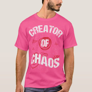 Chaos coördinator maker bezig vader of moeder kind t-shirt
