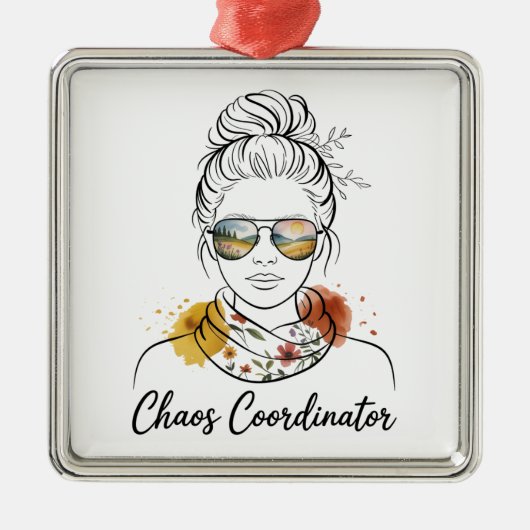 Chaos Coordinator﻿ Metalen Ornament (Voorkant)