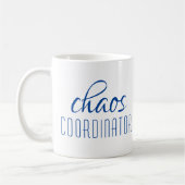 Chaos Coordinator Modern Blue Script Koffiemok (Links)