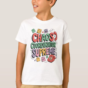 Chaos Coördinator Moeder Opperste Grappig Werk Lev T-shirt