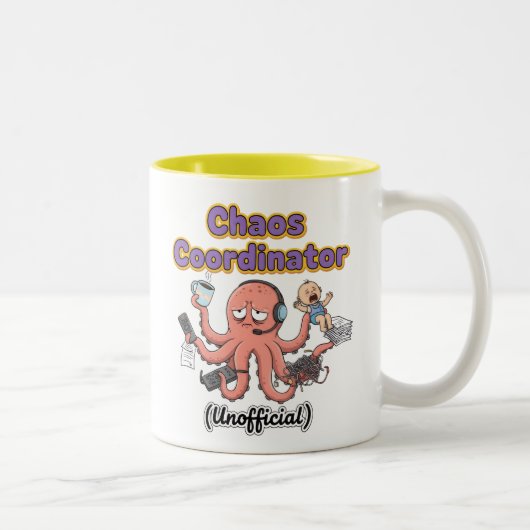 Chaos Coordinator mug Tweekleurige Koffiemok (Rechts)