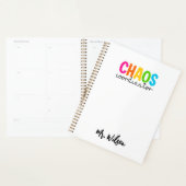 Chaos Coordinator Notebook – Funny Teacher Quote (Devant avec enveloppe)