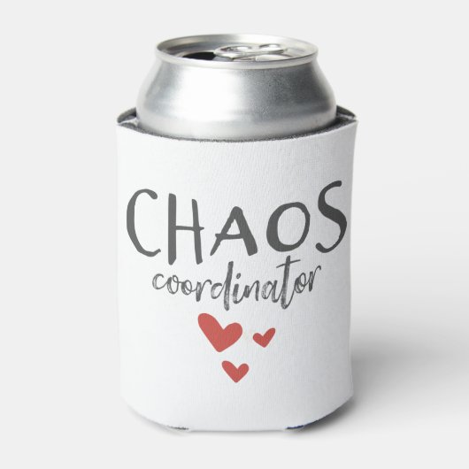 Chaos Coordinator Ouderschap Funny Blikjeskoeler (Blikje Voorkant)