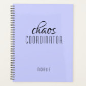 Chaos Coordinator Paarse gepersonaliseerde naam Planner (Voorkant)