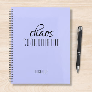 Chaos Coordinator Paarse gepersonaliseerde naam Planner