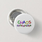 Chaos-coördinator Ronde Button 3,2 Cm (Voorkant /achterkant)