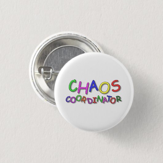 Chaos-coördinator Ronde Button 3,2 Cm (Voorkant /achterkant)
