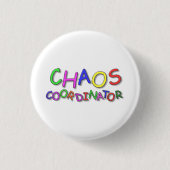 Chaos-coördinator Ronde Button 3,2 Cm (Voorkant)