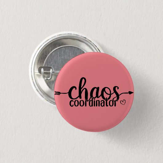 Chaos-coördinator Ronde Button 3,2 Cm (Voorkant /achterkant)
