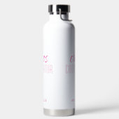 Chaos Coördinator Roze Calligrafie-scriptnaam Waterfles (Links)