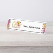 Chaos Coordinator Teacher Gift Bureau Naambordje (Voorkant)