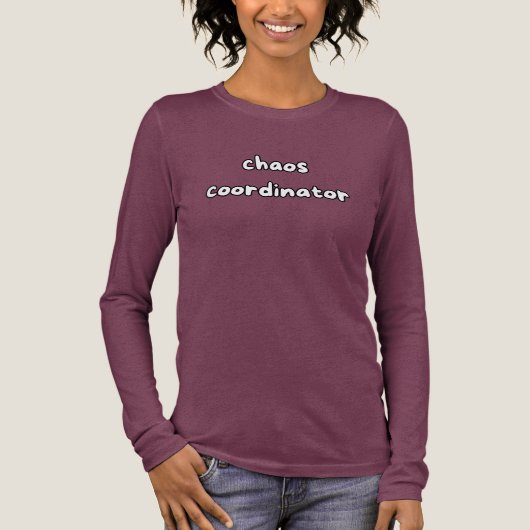 chaos coördinator Tri-Blend shirt (Voorkant)