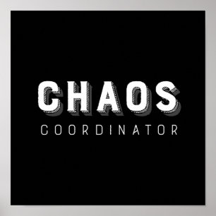 Chaos Coordinator Typografie Poster