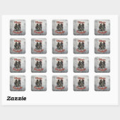 Chaos-coördinator Vierkante Sticker (Vel)