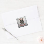 Chaos-coördinator Vierkante Sticker (Envelop)