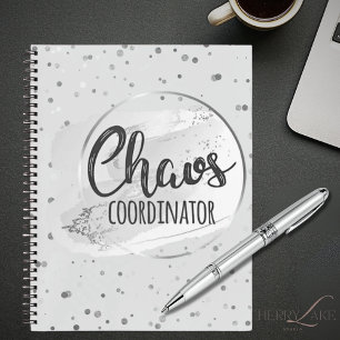 Chaos Coördinator Zilveren Notitieboek Planner