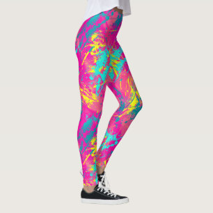 Chaos dans un rêve rose Leggings - Amusants