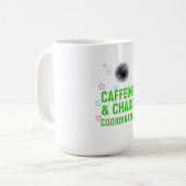 Chaos de bureau + Café chaud - Mug de motivation p (Devant gauche)