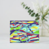 Chaos en forme de carte postale Art numérique - Bl (Debout devant)