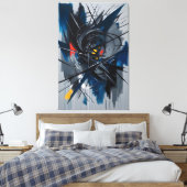 Chaos in beweging canvas afdruk (Insitu (Slaapkamer))