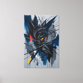 Chaos in beweging canvas afdruk