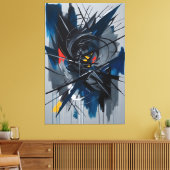 Chaos in beweging canvas afdruk (Insitu (Woonkamer))