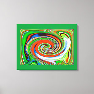 Chaos in de natuur kunst canvas afdruk