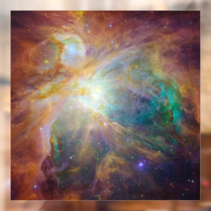 Chaos in het hart van Orion Spitzer Hubble-composi Raamsticker