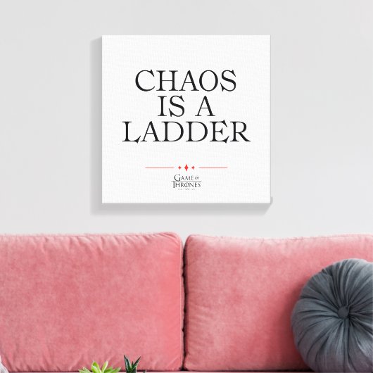 Chaos Is A Ladder Canvas Afdruk (Insitu (Woonkamer))