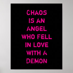 Chaos is een engel die verliefd wordt op een demon poster
