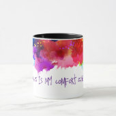 Chaos is mijn comfortzone – Abstract Art T-shirt Mok (Midden)