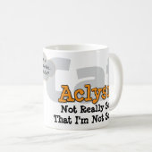 Chaos Kitty Mug: Not Sorry Koffiemok (Voorkant rechts)