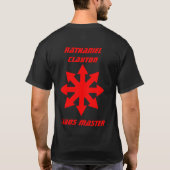 Chaos Master met aangepaste naam T-shirt (Achterkant)