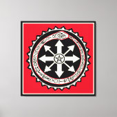 Chaos met Ouroburos Snake Canvas Afdruk (Voorkant)