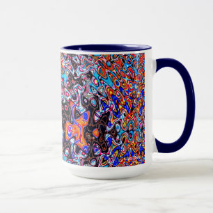 Chaos multicolore Abstrait Mug