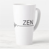 Chaos naar Zen in een Wrap-Around Design Latte Mok (Rechterhoek)
